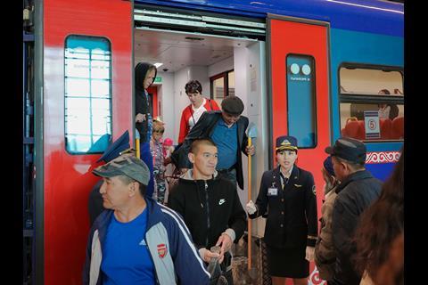 Astana's Nurly Zhol station is designed with a capacity of 35 000 passengers per day.